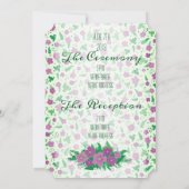 ヴィンテージフローラ結婚式招待状 招待状 (裏面)