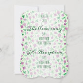 ヴィンテージフローラ結婚式招待状 招待状 (裏面)