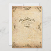 ヴィンテージフローラ結婚式招待状 招待状 (裏面)