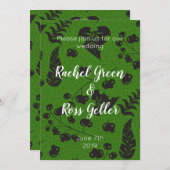 ヴィンテージフローラ結婚式招待状 招待状 (正面/裏面)