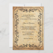 ヴィンテージフローラ結婚式招待状 招待状 (正面)