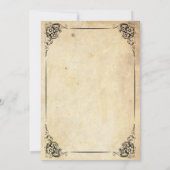 ヴィンテージフローラ結婚式招待状 招待状 (裏面)