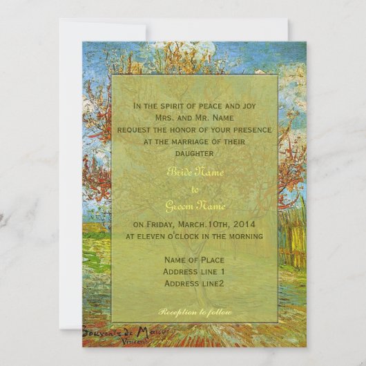 ヴィンテージフローラ結婚式招待状 招待状 (正面)