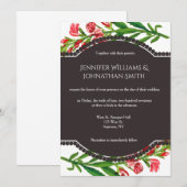 ヴィンテージフローラ結婚式招待状 招待状 (正面/裏面)