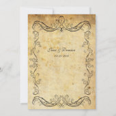 ヴィンテージフローラ結婚式招待状 招待状 (裏面)