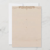 ヴィンテージフローラ結婚式招待状 招待状 (裏面)