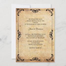 ヴィンテージフローラ結婚式招待状 招待状