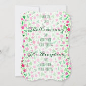 ヴィンテージフローラ結婚式招待状 招待状 (裏面)