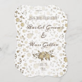 ヴィンテージフローラ結婚式招待状 招待状 (正面/裏面)