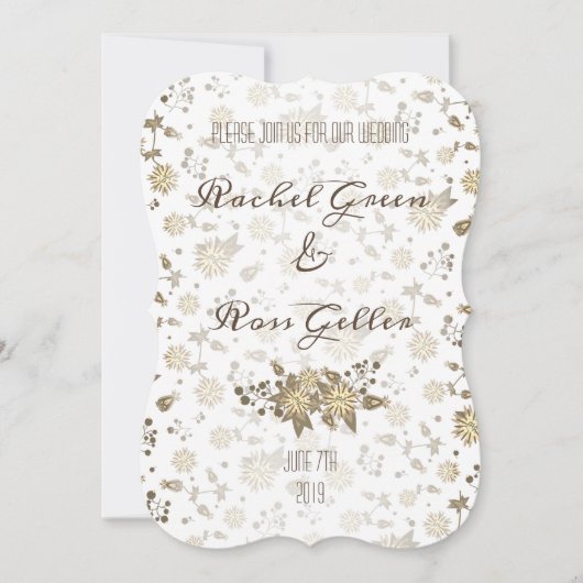 ヴィンテージフローラ結婚式招待状 招待状 (正面)