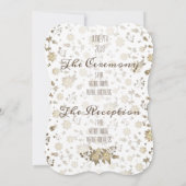 ヴィンテージフローラ結婚式招待状 招待状 (裏面)