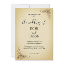 ヴィンテージフローラ結婚式招待状