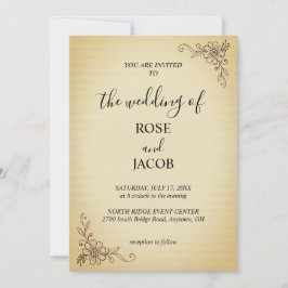 ヴィンテージフローラ結婚式招待状 招待状