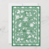 ヴィンテージフローラ結婚式招待状 招待状 (裏面)