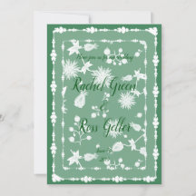 ヴィンテージフローラ結婚式招待状