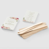 ヴィンテージフローラ結婚式 プログラムハンドファン ハンドファン (組立なし)