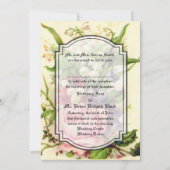 ヴィンテージフローラ結婚披露招待状 招待状 (裏面)