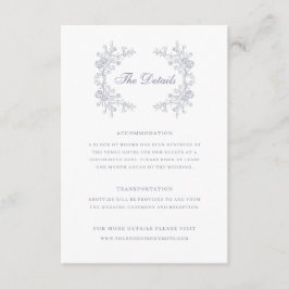 ヴィンテージフローラ結婚Chinoiserieの詳細 エンクロージャーカード