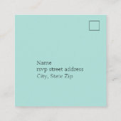 ヴィンテージフローラ結婚rsvpエンクロージャカード エンクロージャーカード (裏面)