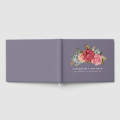 ヴィンテージフローラ絵画のアニバーサリーゲストハウス ゲストブック (全面)