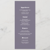 ヴィンテージフローラ絵画のメカスタムニュー・カード メニュー (裏面)