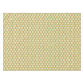 ヴィンテージフローラ緑と黄色のヨンキル模様 テーブルクロス (正面(横))