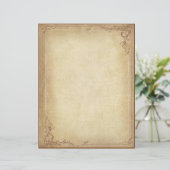 ヴィンテージフローラ縁どスクラップブック紙 (スタンド正面)