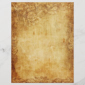 ヴィンテージフローラ縁どスクラップブック紙 (正面)