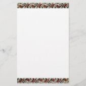 ヴィンテージフローラ縁ど文具 便箋 (正面)