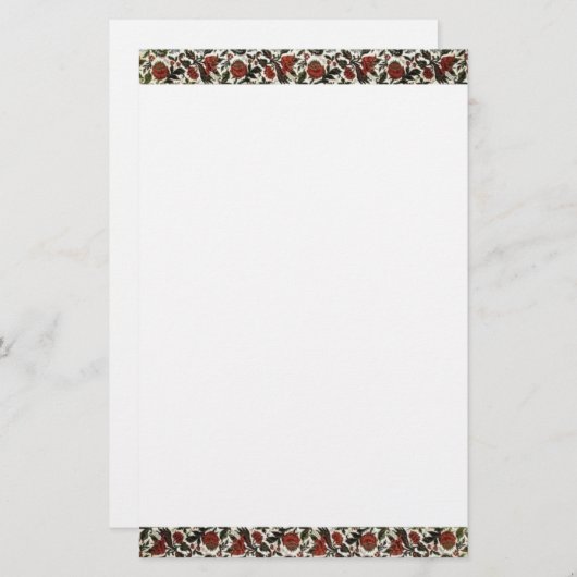 ヴィンテージフローラ縁ど文具 便箋 (正面/裏面)