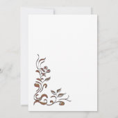 ヴィンテージフローラ縁ど金ゴールド40歳の誕生日パーティー 招待状 (裏面)