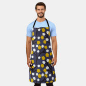 ヴィンテージフローラ繊細な植物模様。 エプロン (着用した状態)