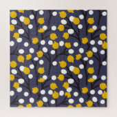 ヴィンテージフローラ繊細な植物模様。 ジグソーパズル (縦)