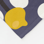 ヴィンテージフローラ繊細な植物模様。 フリースブランケット (角)