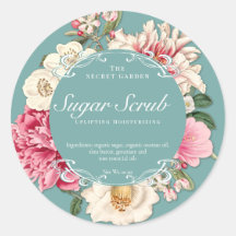 ヴィンテージフローラ美しい製品包装ラベル