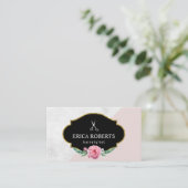 ヴィンテージフローラ美容師美しいサロン 名刺 (スタンド正面)