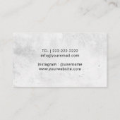 ヴィンテージフローラ美容師美しいサロン 名刺 (裏面)