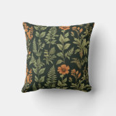 ヴィンテージフローラ背景 クッション (裏面)