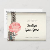 ヴィンテージフローラ脊髄カイロプラクターアポイントメント ポストカード (正面/裏面)