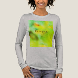 ヴィンテージフローラ自然 – ロマンチック抽象芸術エレガンス トライブレンドＴシャツ