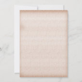 ヴィンテージフローラ自転車退職パーティの招待状 招待状 (裏面)