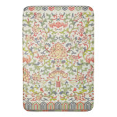 ヴィンテージフローラ花アートパターン バスマット (正面縦)