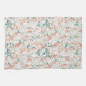 ヴィンテージフローラ花継ぎ目パターン キッチンタオル (横)