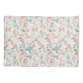 ヴィンテージフローラ花継ぎ目パターン 枕カバー (裏面)