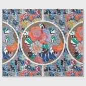 ヴィンテージフローラ芸術 ラッピングペーパー (フラット)