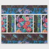 ヴィンテージフローラ芸術 ラッピングペーパー (フラット)