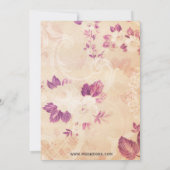 ヴィンテージフローラ茶パーティーブライダルシャワー招待状 招待状 (裏面)