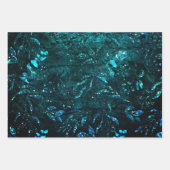 ヴィンテージフローラ葉デコパージ ラッピングペーパーシート (正面)