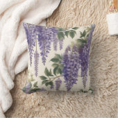 ヴィンテージフローラ藤 クッション (ブランケット)