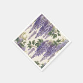 ヴィンテージフローラ藤 スタンダードカクテルナプキン (角)